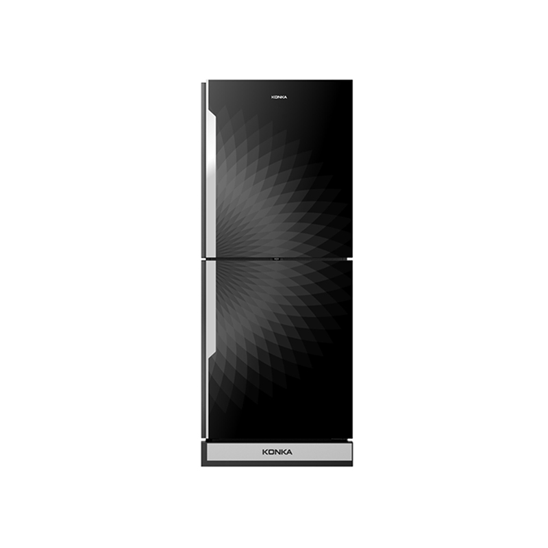 KRT-282GB-BLACK-2Door, Upper Freezer, Glass Door(282 LTR)