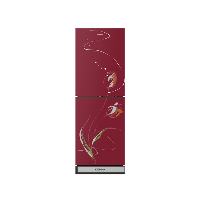 KRT 240GB TMW (BLACK STONE)(2-Door, Upper Freezer, Glass Door)