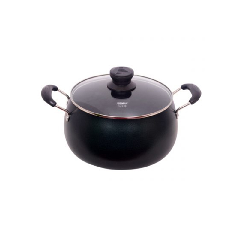Non-stick Apple Belly Pot â€“ Coffee â€“ 26.5 cm