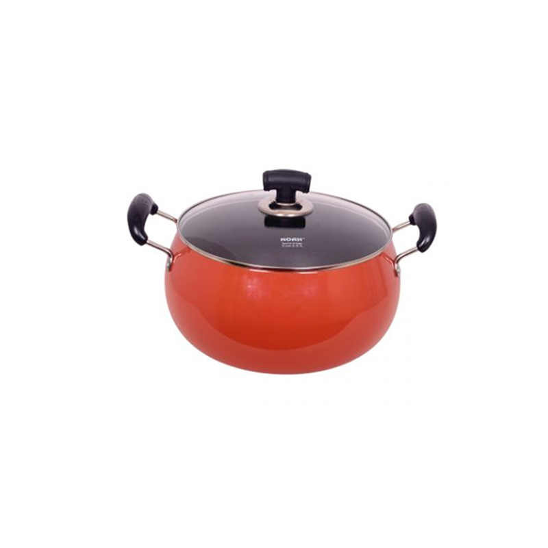 Non-stick Apple Belly Pot â€“ Red â€“ 28.5 cm