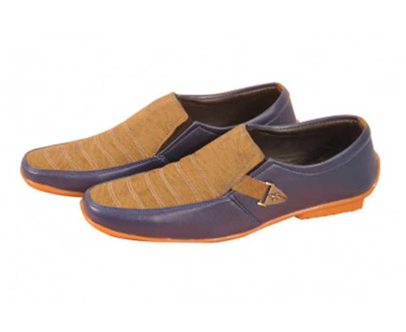Camel -Dark Blue Shoes