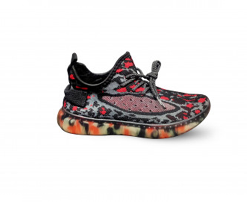 Designable Running Shoes For Men - BLACK/RED
