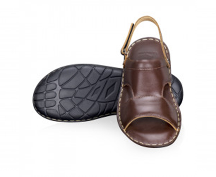 La Gloria Men  Leather Sandal-1944(WITH BELT) Chocolate