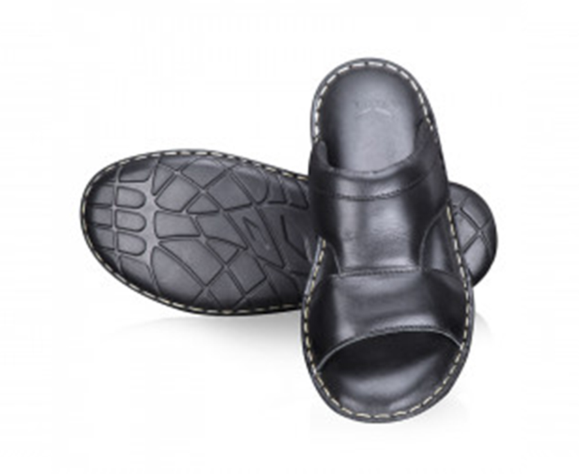 La Gloria Men  Leather Sandal-1944 BLACK
