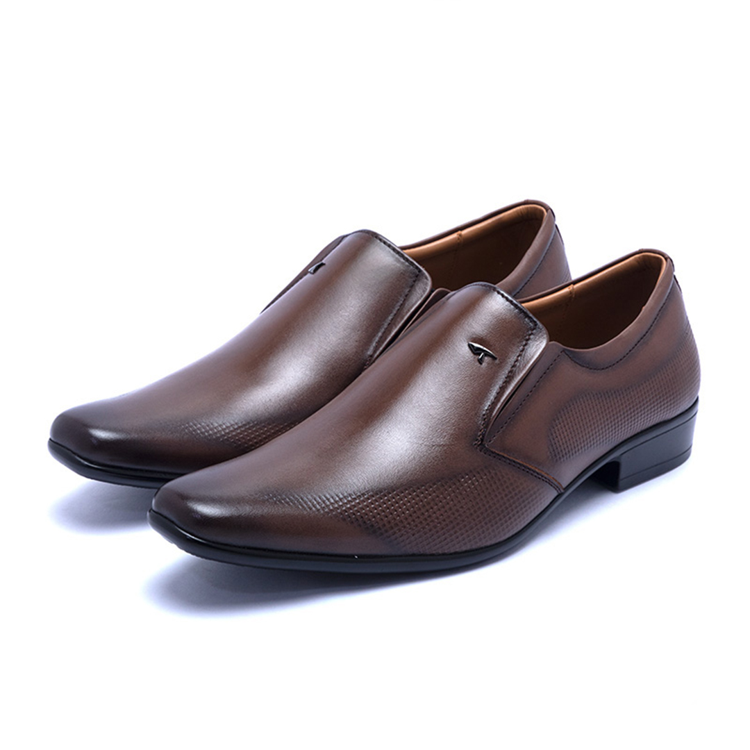 Walkar Men Formal Shoes- Brown