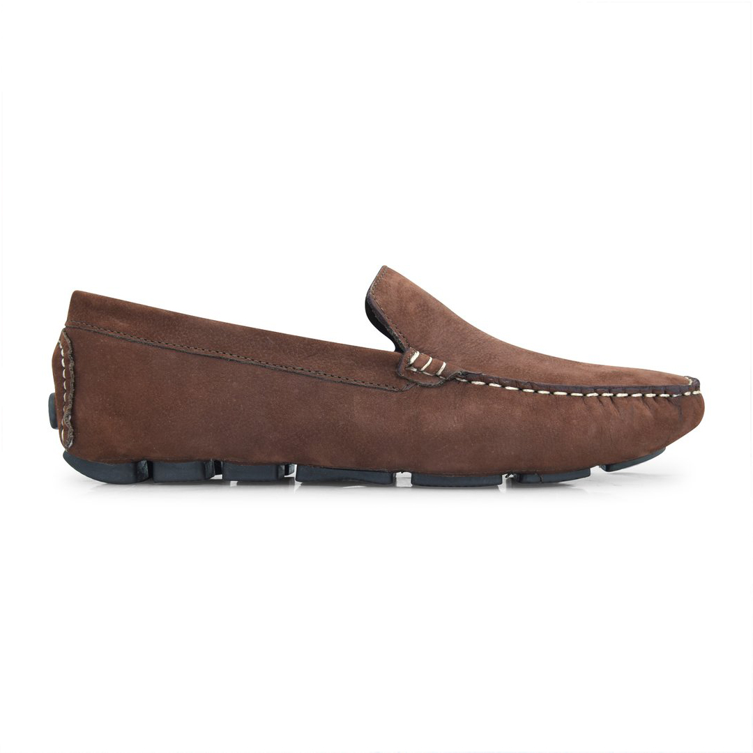 Bata Brown Suede Loafer