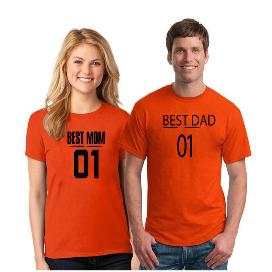 Couple Combo Cotton Fabrics Half Sleeve T-Shirt - CT079