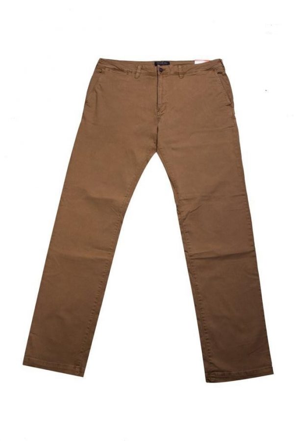 Menâ€™s Premium Brand Gabardine Slim Straight Camel Color Pants