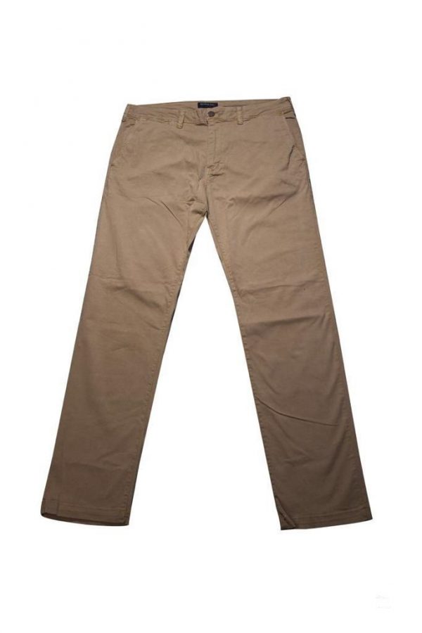 Menâ€™s Premium Brand Gabardine Slim Straight Khaaki Color Pants