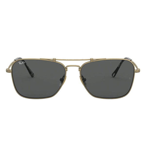 Ray-Ban 0RB8136 Grey Anti-Reflective Titanium Square Sunglasses