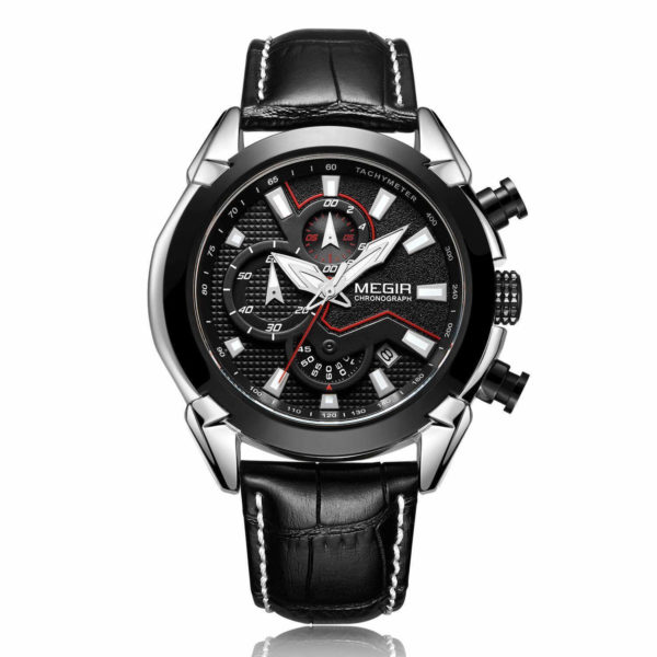 MEGIR 2065 Military Sports Watch Menâ€™s Sports Watches- Black