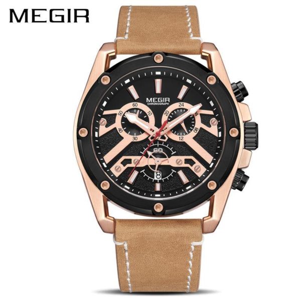 MEGIR 2120 Menâ€™s Quartz Sports Watches â€“ Gold