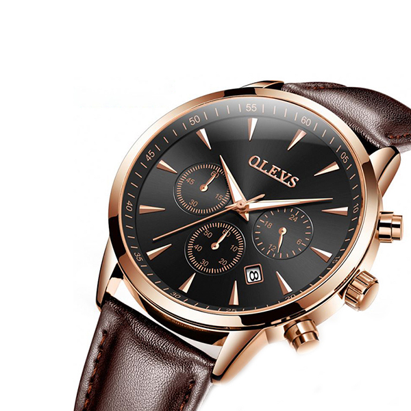 Olevs 2860BRB Menâ€™s Quartz Watch