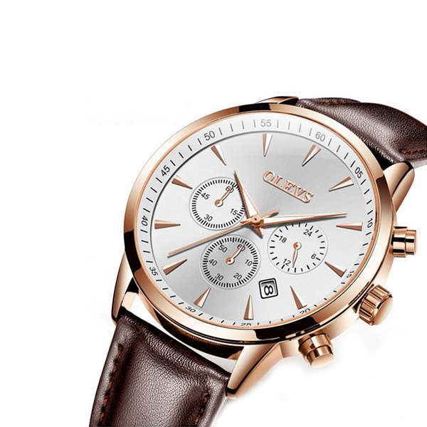 Olevs 2860BRW Menâ€™s Quartz Watch