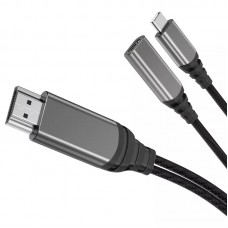 Wiwu X10 Nylon Braided Type-C To HDMI Cable